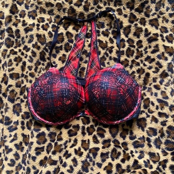 Victoria's Secret Other - Victoria’s Secret Red Plaid Push-up Bra